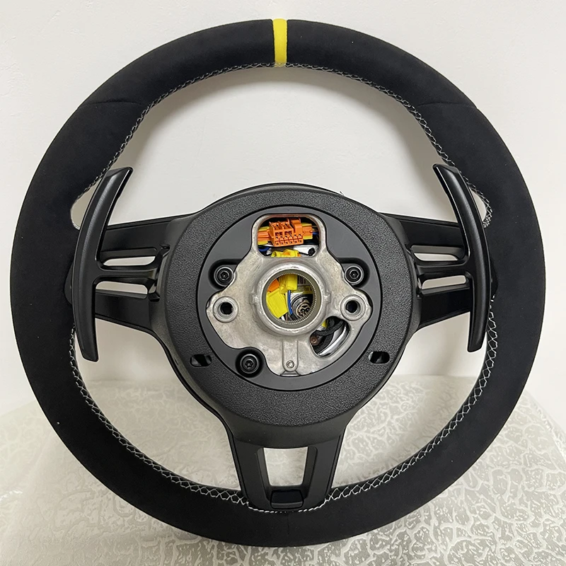 Modify racing car carbon interiors Customized Carbon Fiber Steering Wheel Upgrade For Porsche Panamera