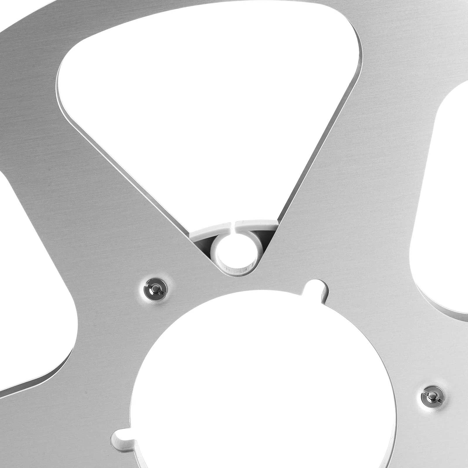 بكرة مفتوحة من سبائك الألومنيوم 6 فتحات مسامير من الفولاذ المقاوم للصدأ 1/4 10.5 بوصة بكرة فارغة لمشغل شريط بكرة إلى بكرة #4