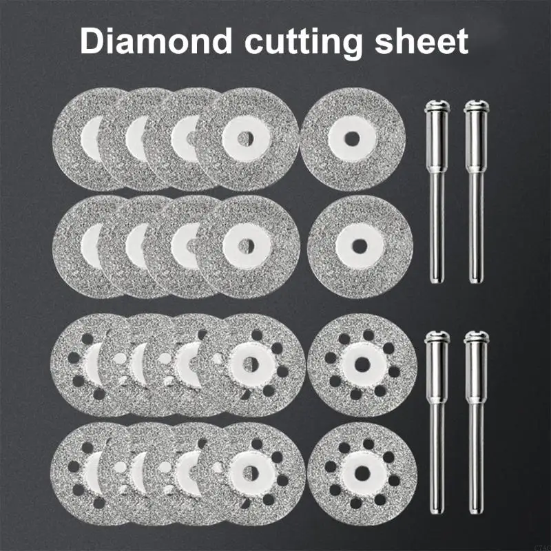 10pcs Diamantine Cutting Discs 22mm Thích hợp cho dụng cụ Glass Glas