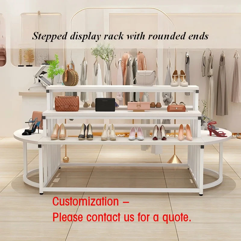 custom.Multi-layer Floor Display Shelves Shoe, Mall Bag Display, Shoe Rack, Flower Shop