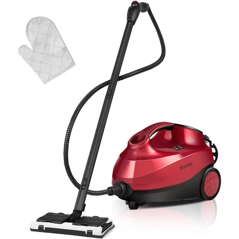 COSTWAY 2000W Multipurpose Steam Cleaner with 19 Accessories, Household Steamer with 1.5L Tank for Cleaning