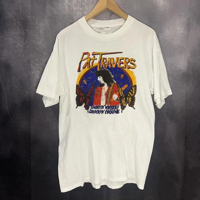 Pat Travers Band Snortin Whiskey Adult T Shirt All Size S To 5Xl