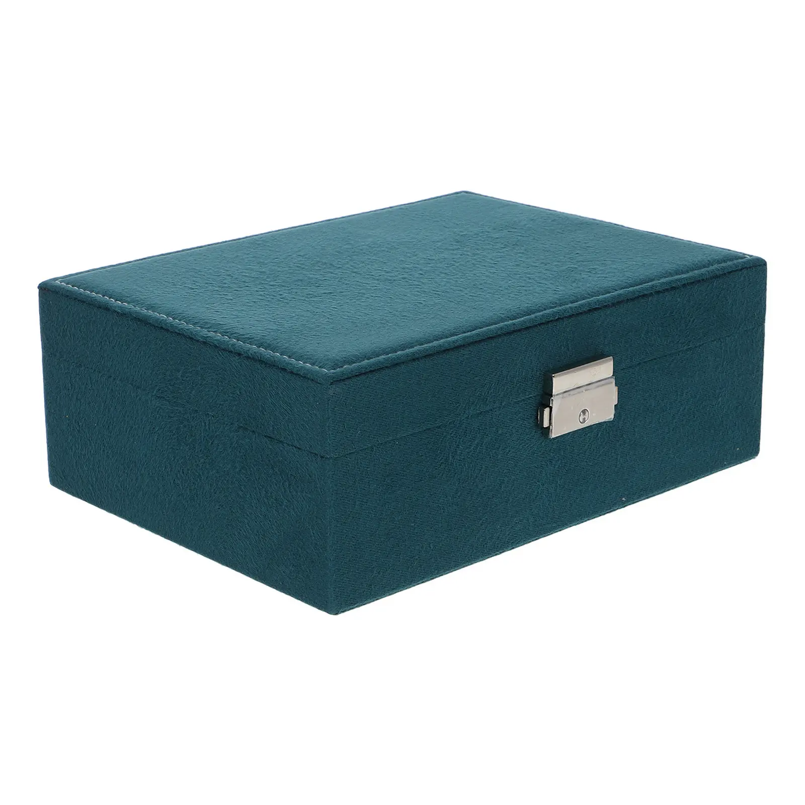 Vintage Jewelry Box Lockable Double Layer Organizer Large Capacity Case for Necklaces Watches Earrings Rings Pretty Jewelry Box