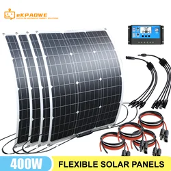 Flexible Solar Panel 100W 200W 300W 400W 24V 12V Monocrystalline Bendable 100 Watt 18V Semi-Flexible Solar Panels Charger module