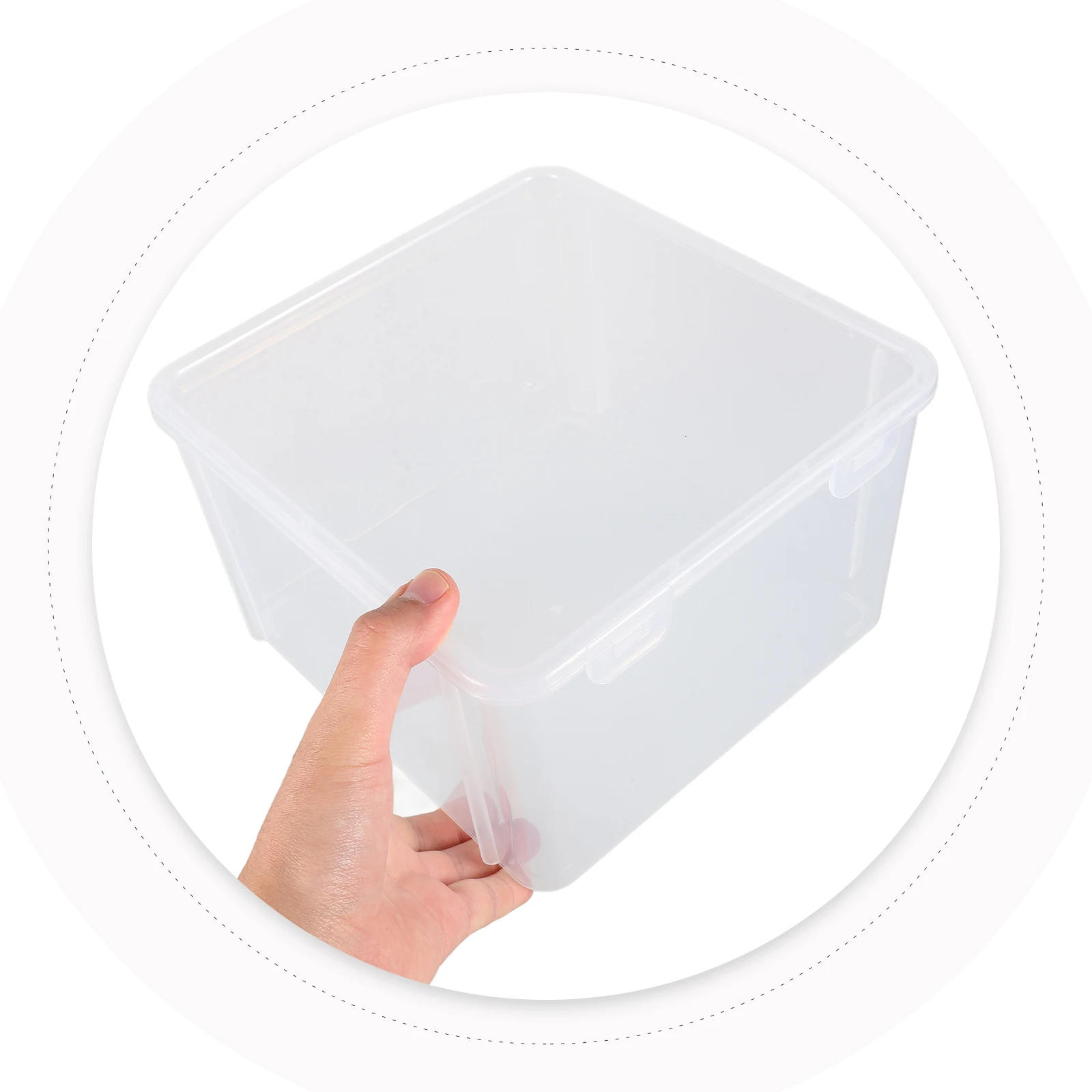 

Plastic Mahjong Storage Case Container Box Organizer Holder Compact Portable Buckle Design Multi-Functional