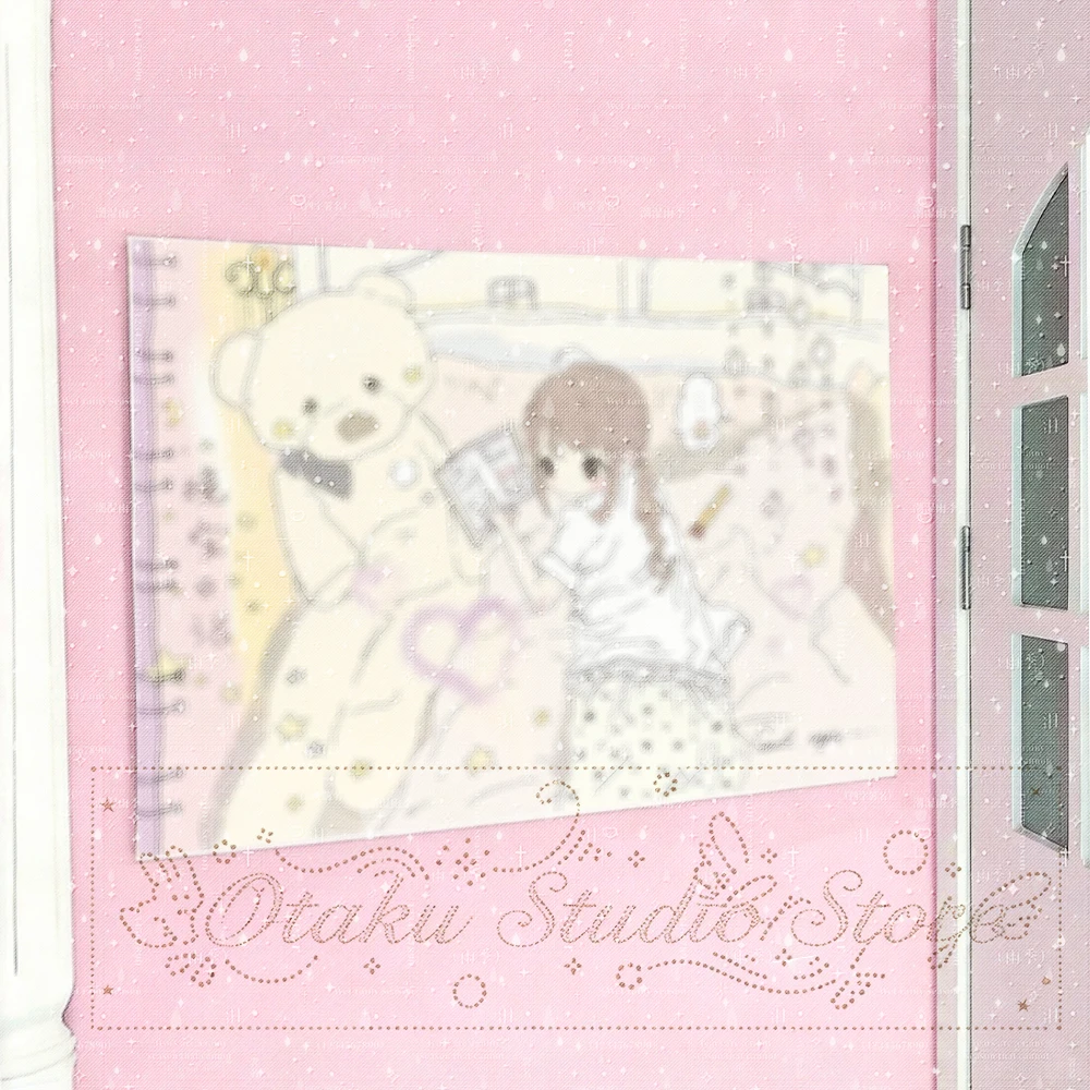 ふわふわ Gentle Sketch Style Maiden Tapestry, Cozy Night Scene With Huge Star Teddy Bear, Warm Aesthetic Wall Backdrop For Teen Girl