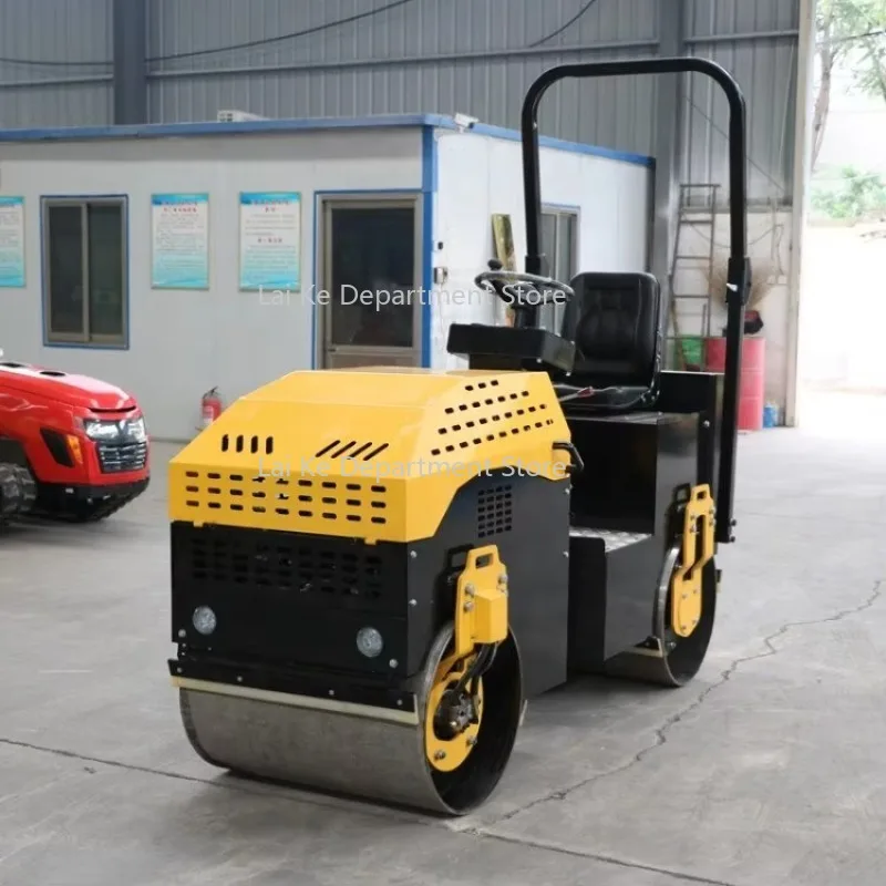 

1 Ton 3 Ton 5 Ton Mini Vibratory Compactor Asphalt Roller Double Drum Road Roller Dies-el 330kg to 5T Road Roller up to 5000kg
