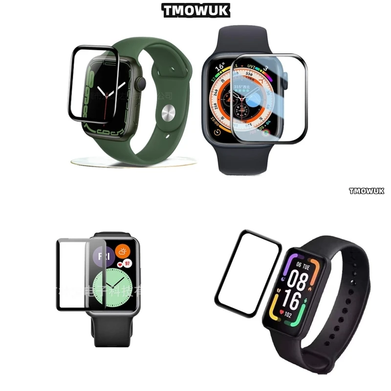 

Easy Peel Off Screen Guard For Garmin Vivoactive 5 6 Samsung Fit 2 3 Huawei Watch D FIT2 Redmi Watch5 Lite - Clean Removal