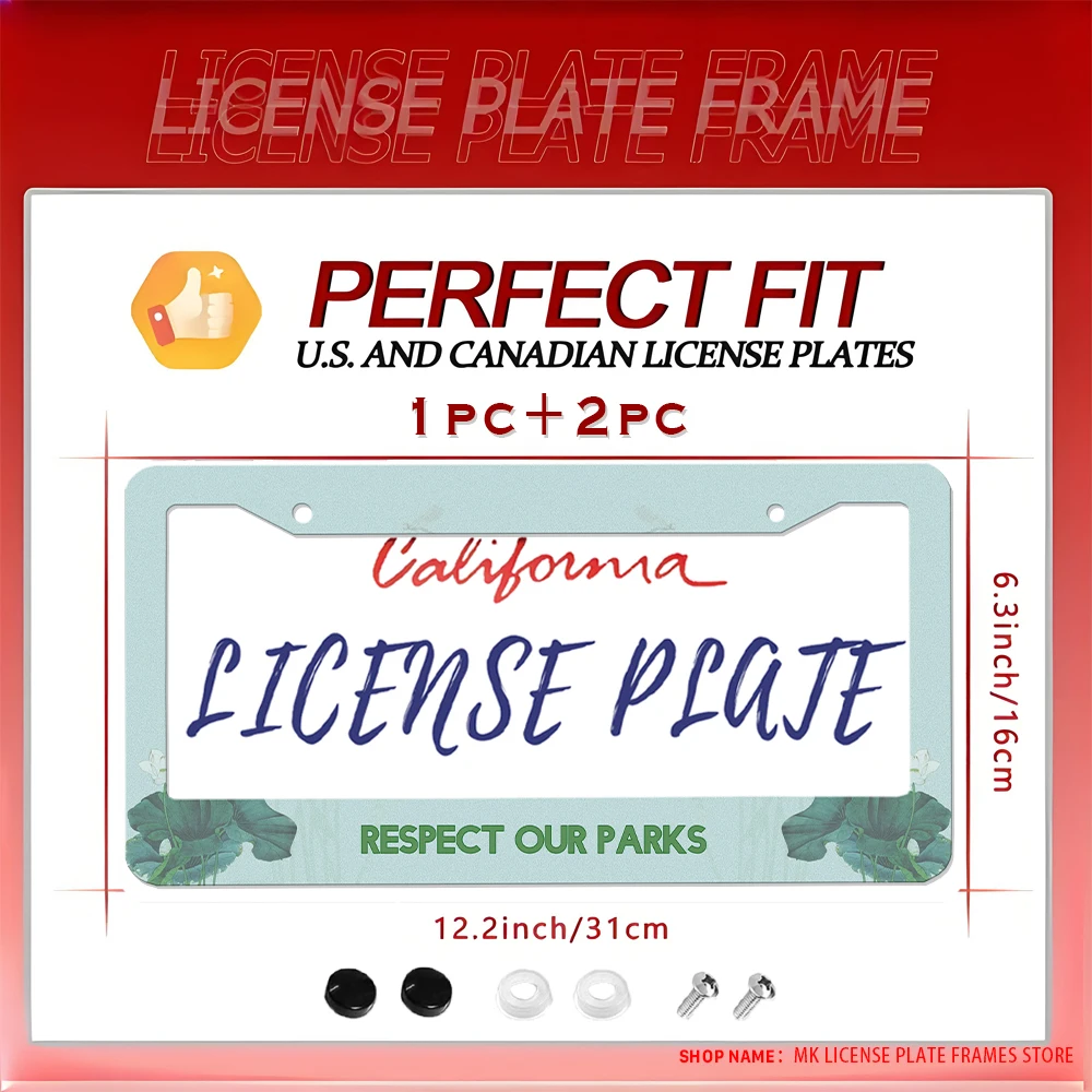 

Светло-голубая рамка номерного знака с 2 отверстиями в виде лотоса, алюминиевый материал с комплектом винтов, украшением автомобиля и забавный подарок, 6x12