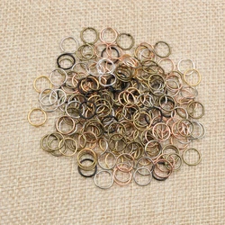 200pcs/Lot 3/4/5/6/7/8/10/12mm Metal DIY Jewelry Findings Open Single Loops Jump Rings & Split Ring for jewelry making