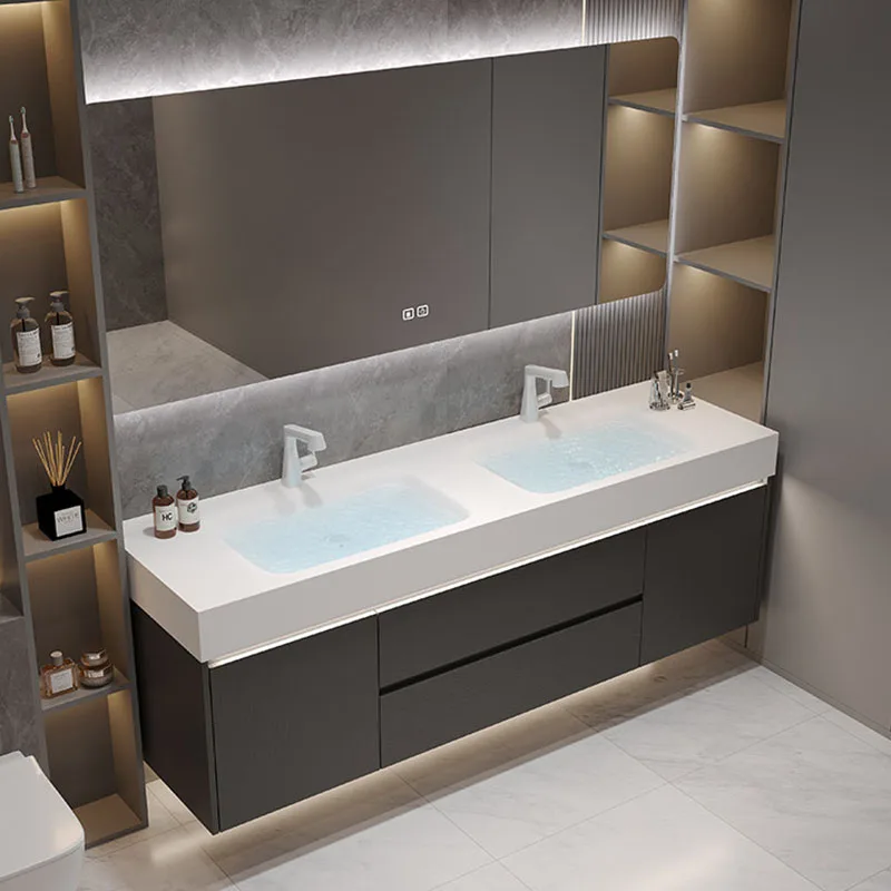 Storage Display Bathroom Cabinet Mirror Organizer Partitions Storage Toilet Luxury Cupboard Modern Gabinete Trendy Furniture