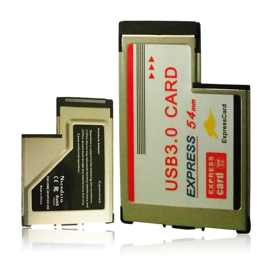 USB 3.0 USB3.0 PCI Express Card Adapter With 2 Ports 5Gbps USB3.0 HUB 54mm Slot ExpressCard Converter For PC Laptop