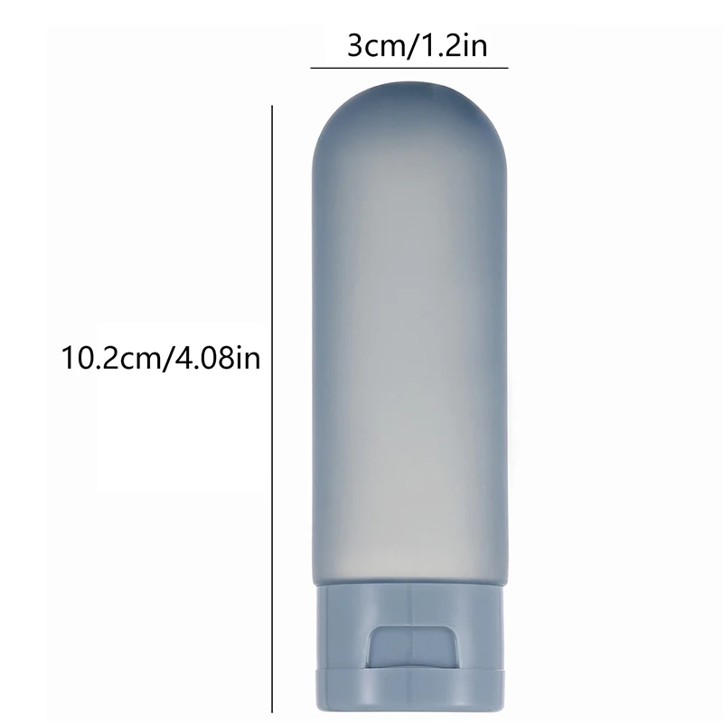 60 مللي زجاجة ضغط محمولة للسفر مقاومة للتسرب حاوية خرطوم فارغة لوشن منظف للوجه شامبو استحمام جل