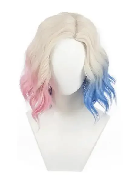 امرأة إنيد سنكلير شعر مستعار تأثيري الأزرق الوردي تسليط الضوء على الشعر المسلسلات التلفزيونية الشكل شعر مستعار فستان الحفلات الدعائم كرنفال زي الملحقات