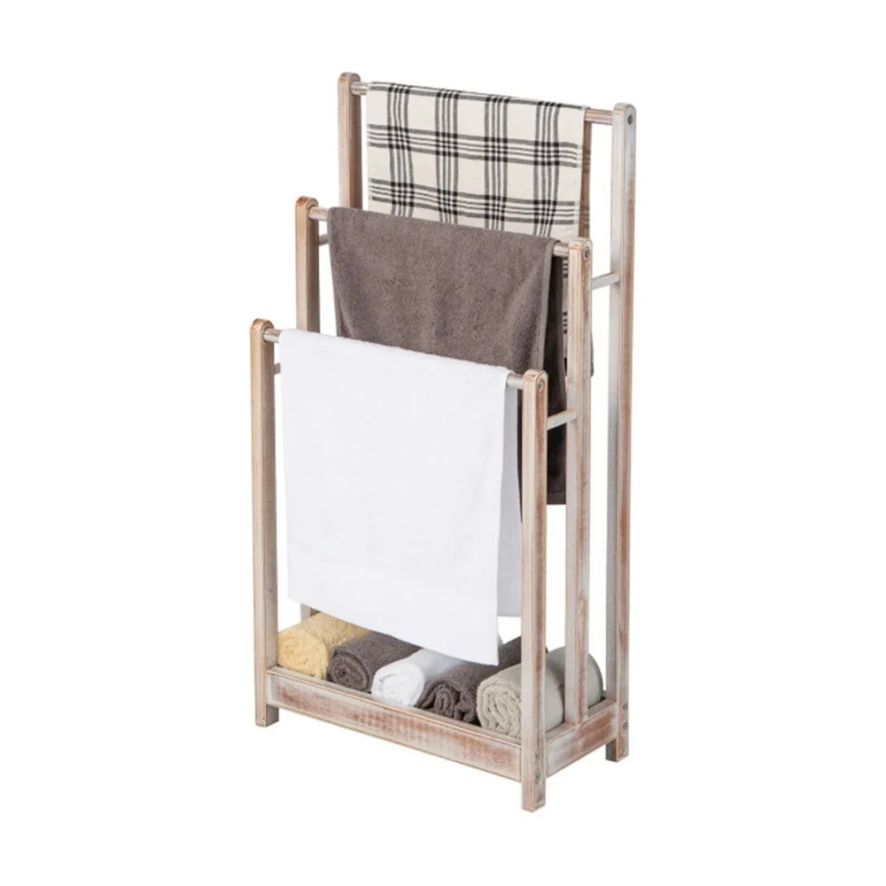 

Vertical towel rack White Towel Bars for bathroom