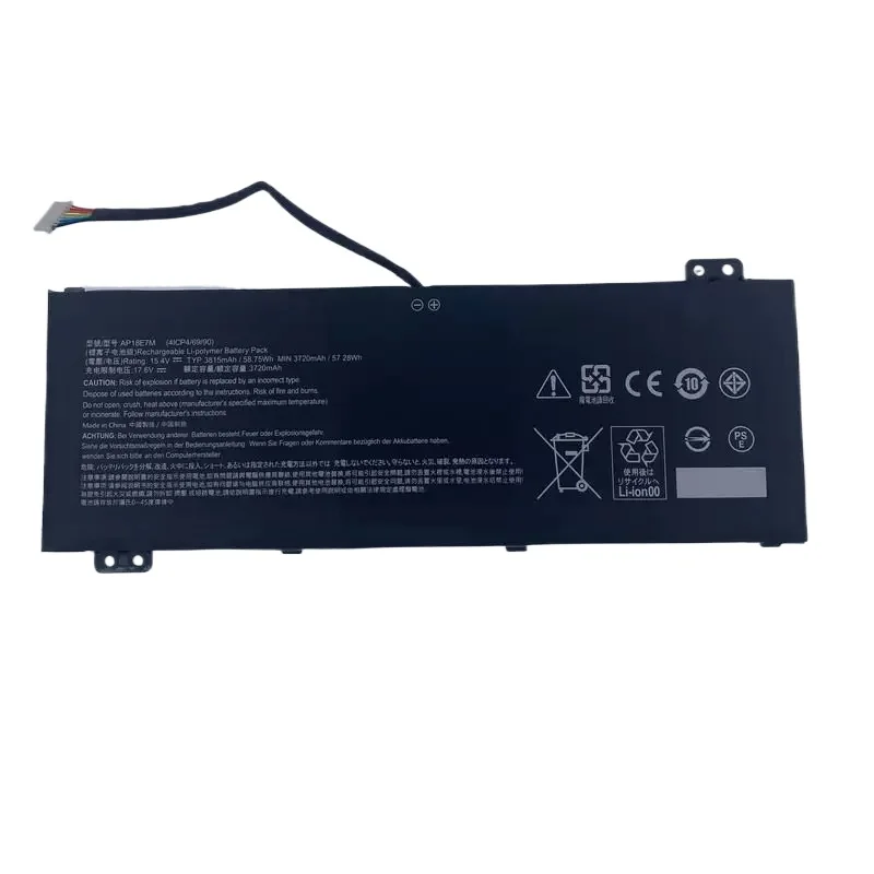 AP18E7M 15.4V 58.75Wh 3815mAh Laptop Battery for Acer Predator Helios 300 AP18E8M PH315-52 PH315-53 PH317-53 Predator Triton 300