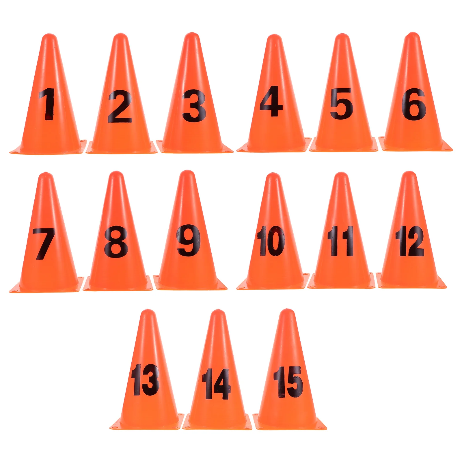 

15 Pcs Training Markers Soccer Cones Traffic Road Block Field Football Basketball Sign Plate