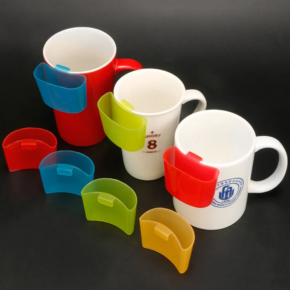 8 pçs rack de biscoito portátil saco de chá titular clipe garrafa gadget biscoitos titular para beber copo escritório lanche armazenamento pequeno