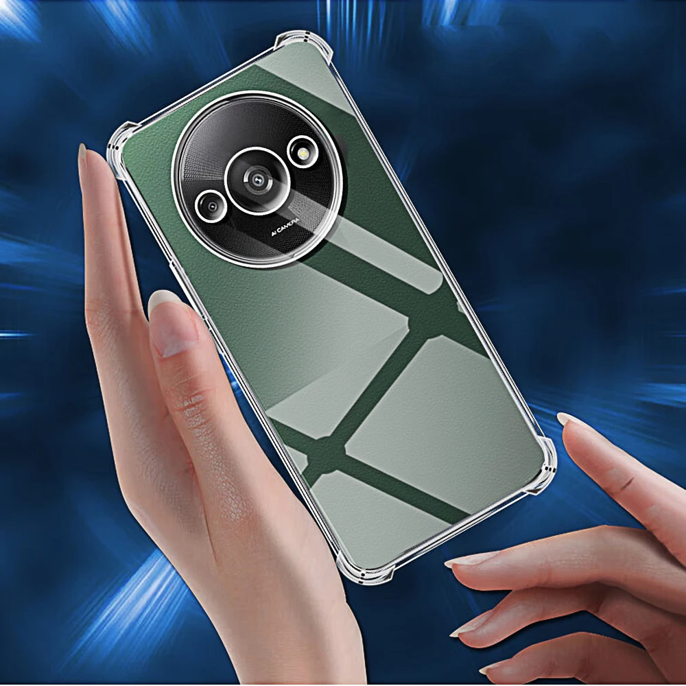 Transparent Phone Case for Xiaomi Redmi A3 A2 A1 Plus Shell Protective Camera Back Clera Covers Redmi A 3 2 1+ Note 13 Pro 4G 5G