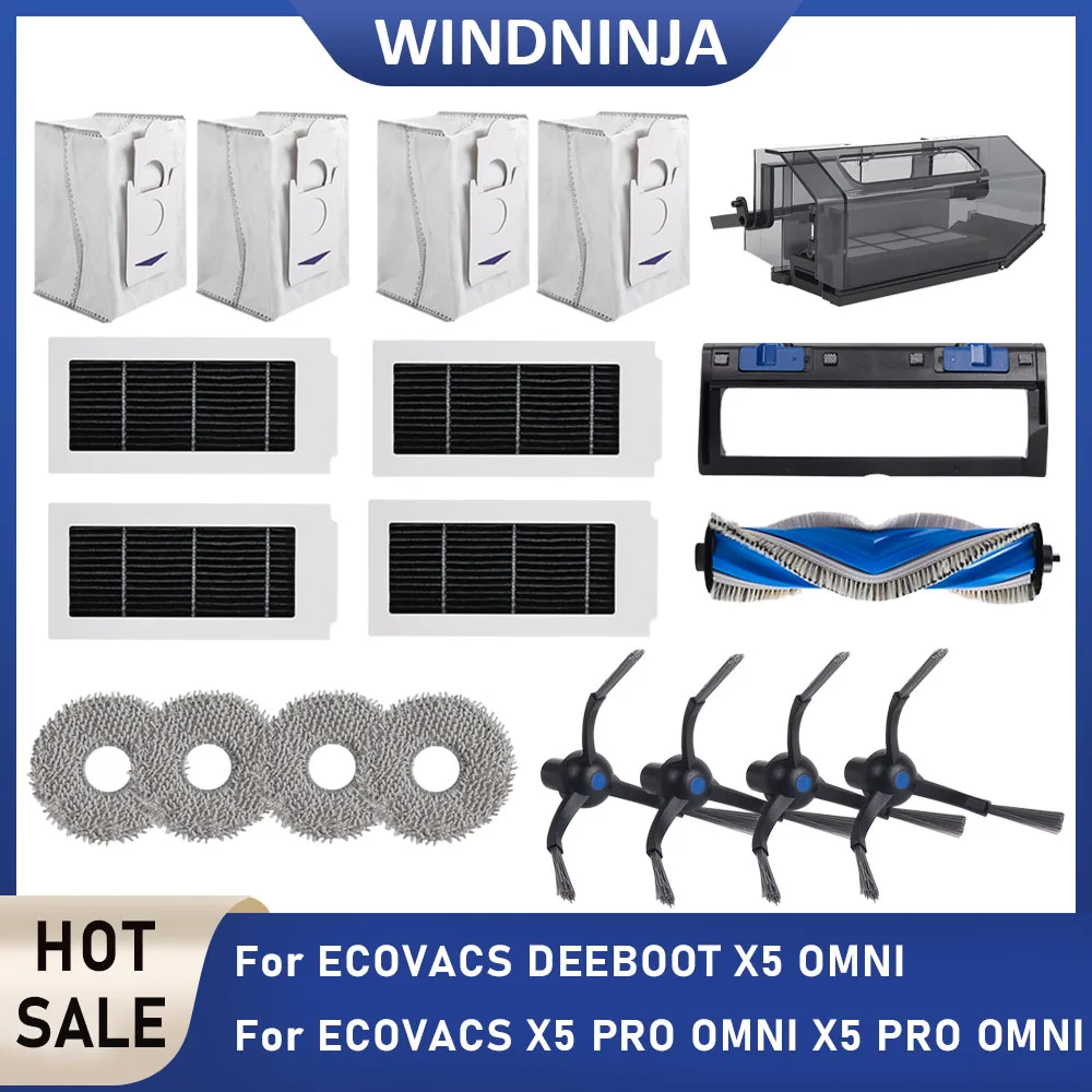�y�Z�[�����zECOVACS DEEBOT X5 OMNI/X5 PRO OMNI �A�N�Z�T���[ �_�X�g�{�b�N�X ���C���T�C�h�u���V Hepa �t�B���^�[ ���b�v�N���X �_�X�g�o�b�O���i