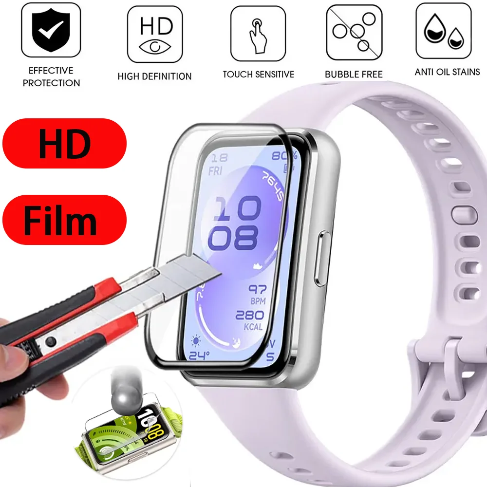 for Huawei Band 11 Pro Accessories Screen Soft Hard Protector HD Clear Film Curved Anti-Scratch Coverage for Huawei Band 11 Film