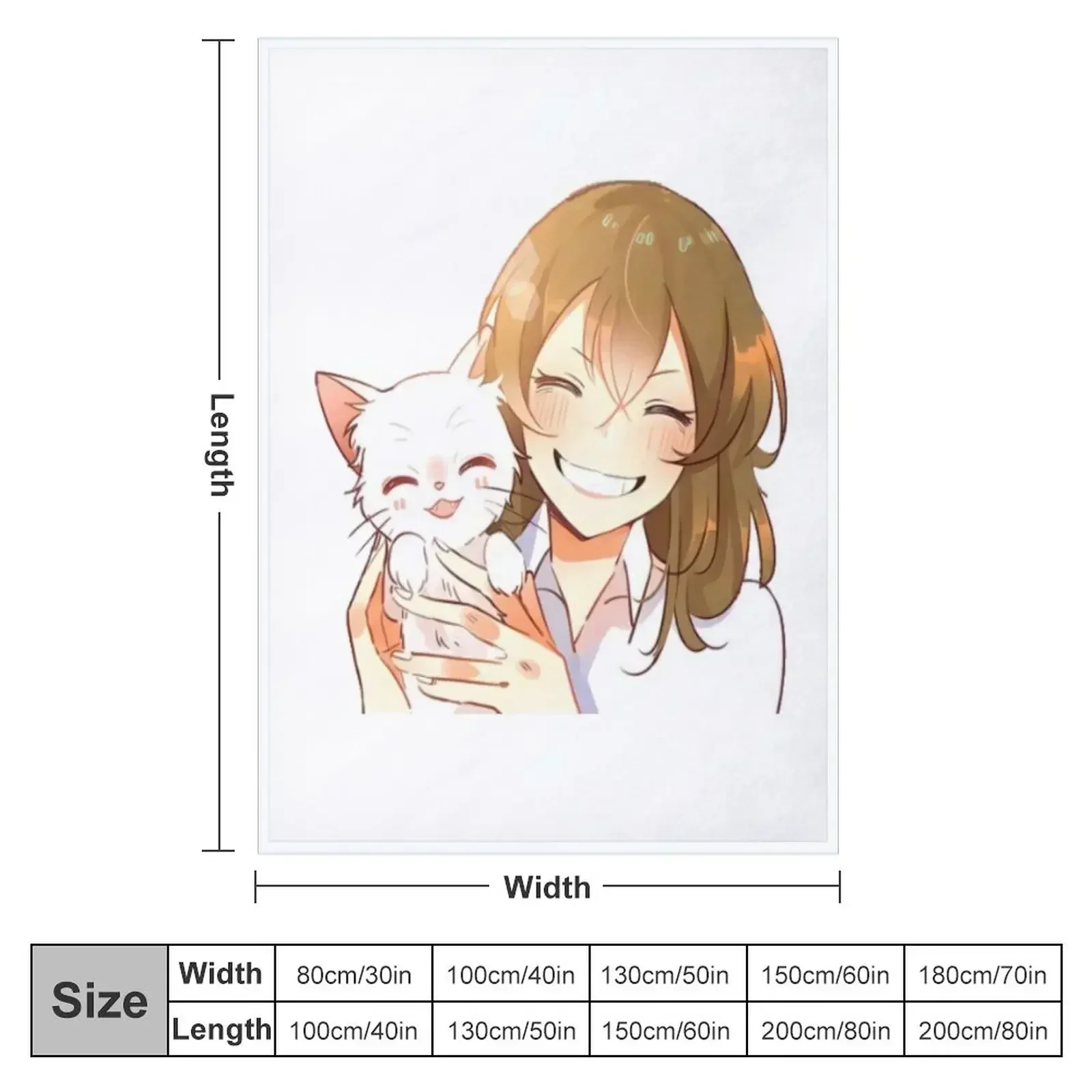 A whisker away - smiling Sasaki & Taro Throw Blanket Soft Big Bed Nap Blankets