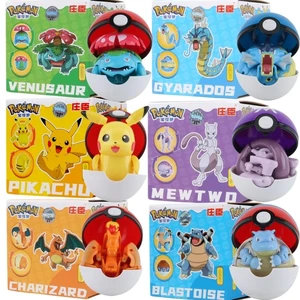 Tokoh Pokemon Pikachu Pokeball Charizard Greninja Mainan Deformasi Asli Asli Tokoh Anime Hadiah Model Monster Saku 8 kotak pokeball penjualan terbaik - №
