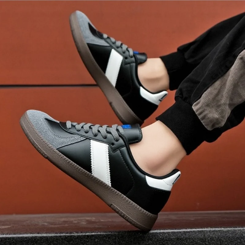 YRZL Comfortable Sneakers for Men Women PU Leather Casual Lightweight Walking Shoes Soft Sole Breathable Sport Sneakers Outdoor - Image 3