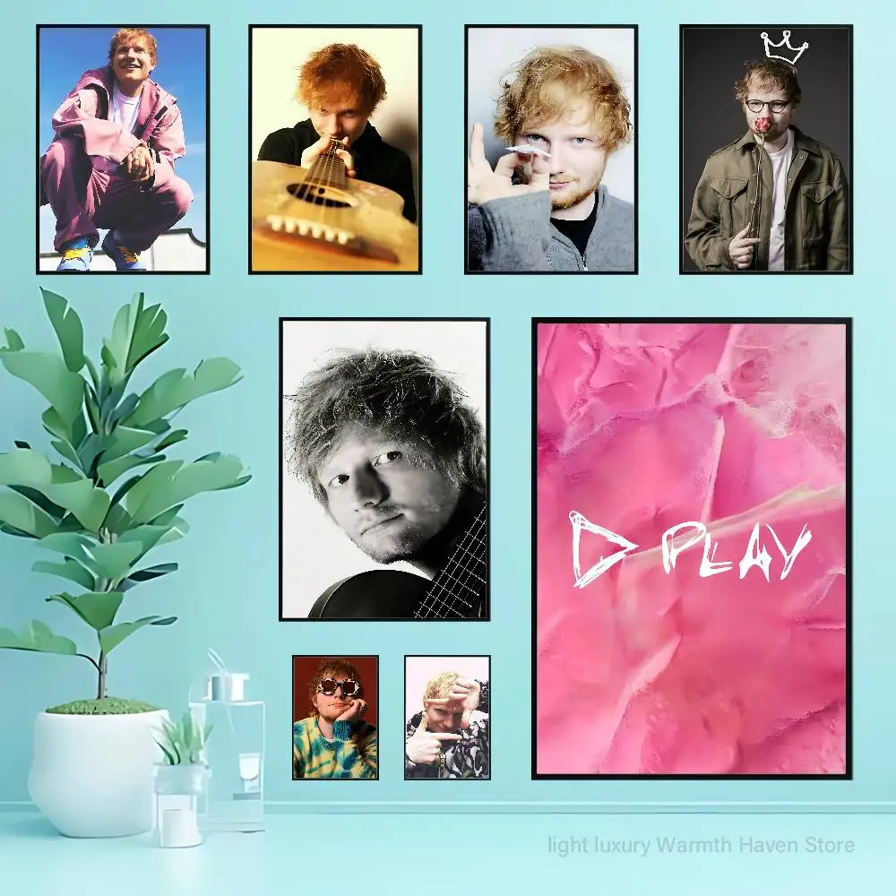 

E-Ed S-Sheeran Play Poster HD Art Sticky Wall Waterproof Home Living Room Bedroom Bar Aesthetic Decoration