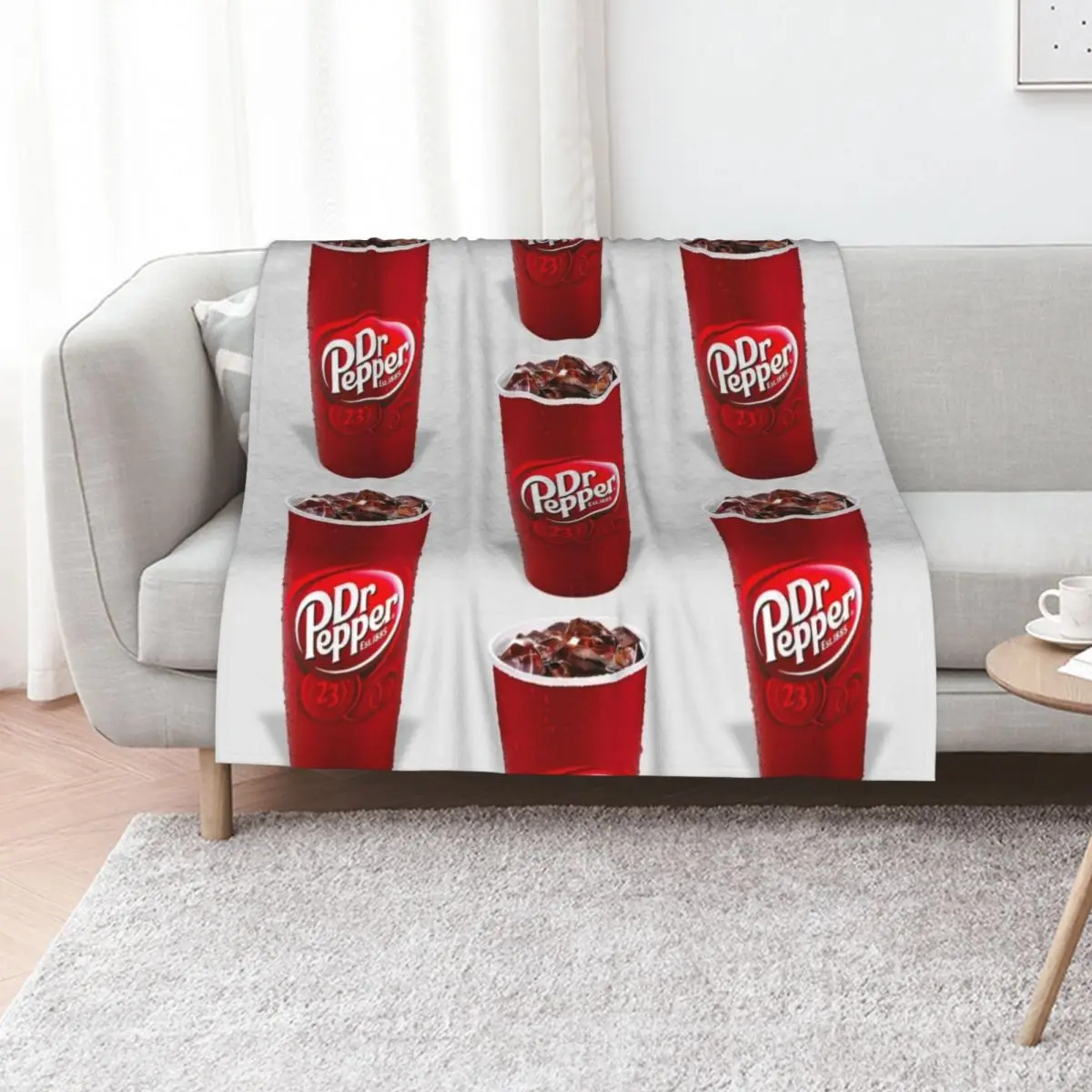 

dr pepper Throw Blanket Soft Travel Furry Polar Blankets