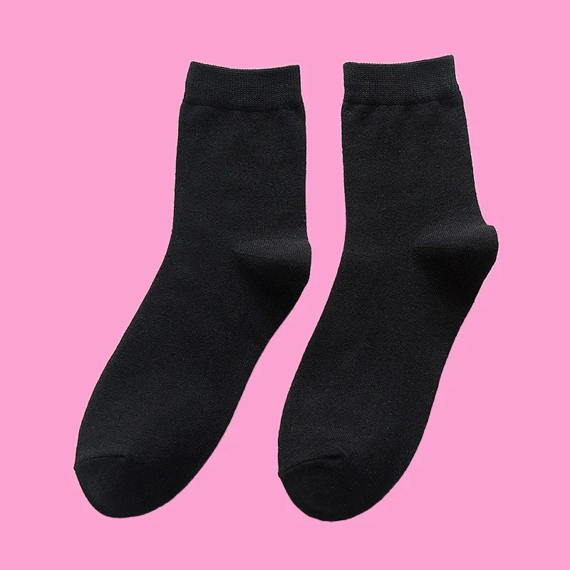 3/5 Pairs 2024 New Summer Thin Cotton Breathable Socks Men's  Arrivals All-match Solid Color Men's Middle-tube TC Cotton Socks