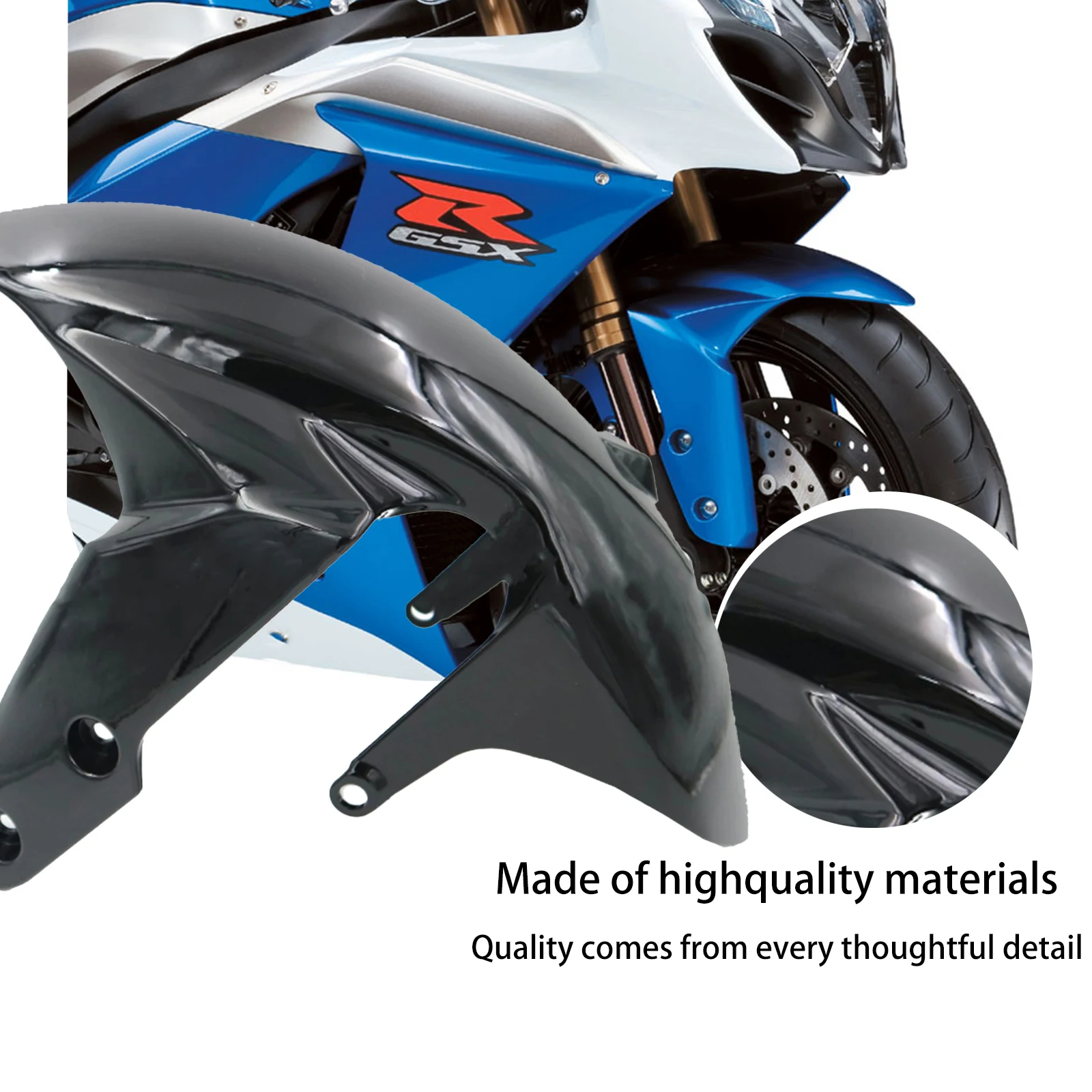 

Motorcycle Front Mudguard Splash Mud Dust Guard Fairing For SUZUKI GSXR 1000 K9 2009-2016 GSXR 750 600 2011-2016 Accessories