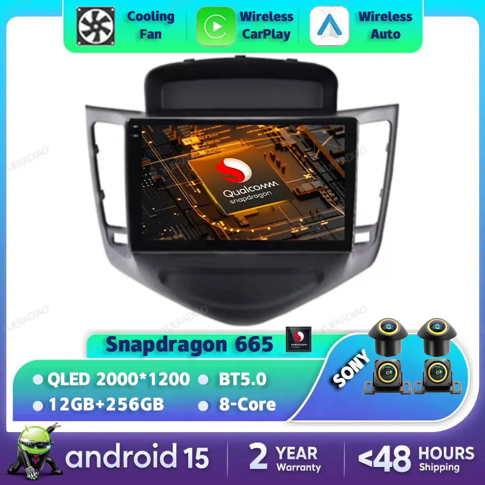 

Android 15 Car Radio Qualcomm For Chevrolet Cruze 2008 2009 2010 2011 2012 Head Unit Multimedia Video Player GPS NAVI 4G WIFI BT