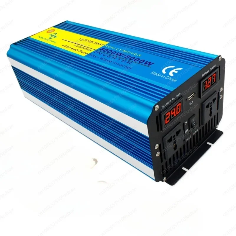 Pure Sine Wave Power Inverter 4000W/8000W DC 12V 24V 48V To AC 110V 127V 220V Remote Control Solar Car Inverter Converter