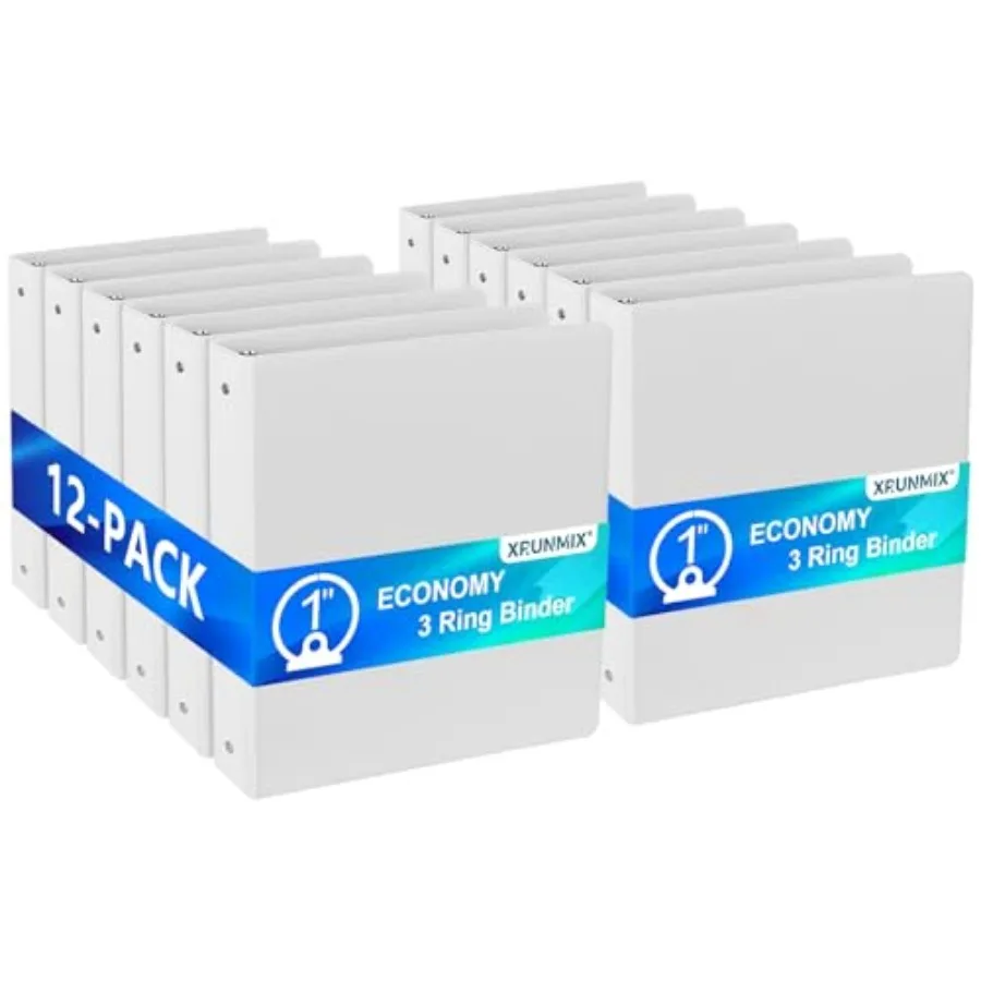 

Экономичные кольцевые переплетные папки с круглыми кольцами, вместимостью 200 листов, прозрачные, для презентаций, с антипригарным покрытием, белые, 2 шт.