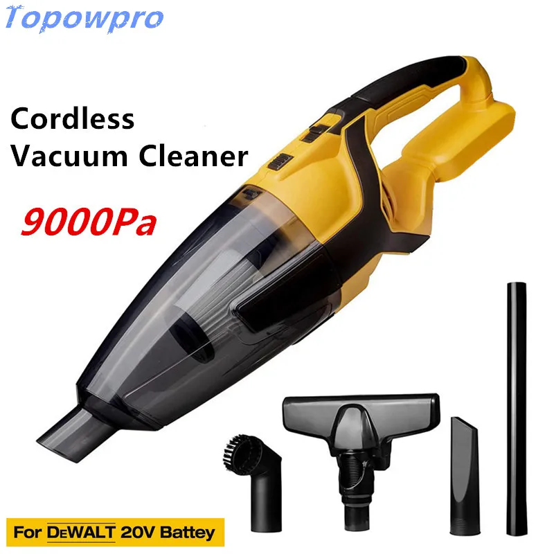 

Fit For DeWALT 20V Battery Cordless Vacuum Cleaner 9000Pa Handheld Blower 3 in 1 Wireless Mini Vacuum For Home & Car