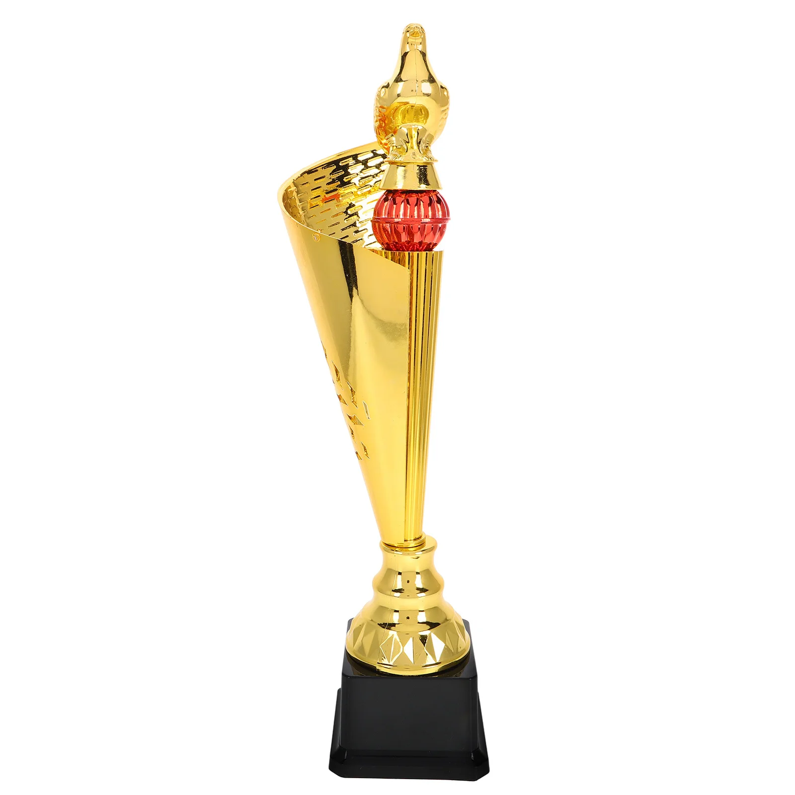 

Pigeon Trophy Gold Plastic Award Cup For Sports Events Student Competitions Poetry Recitations Dance Music Soccer Baseball