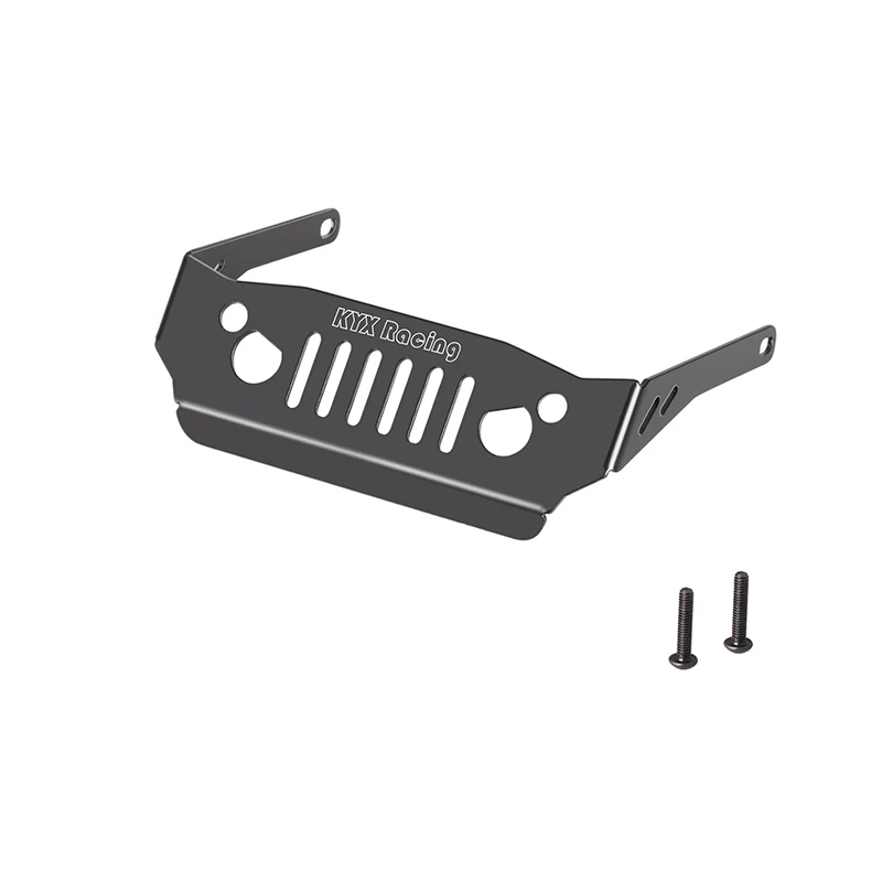 KYX Racing Aluminum Front Grille Face Guard Upgrades Accessories for 1/18 RC Crawler Car Axial Capra UTB18