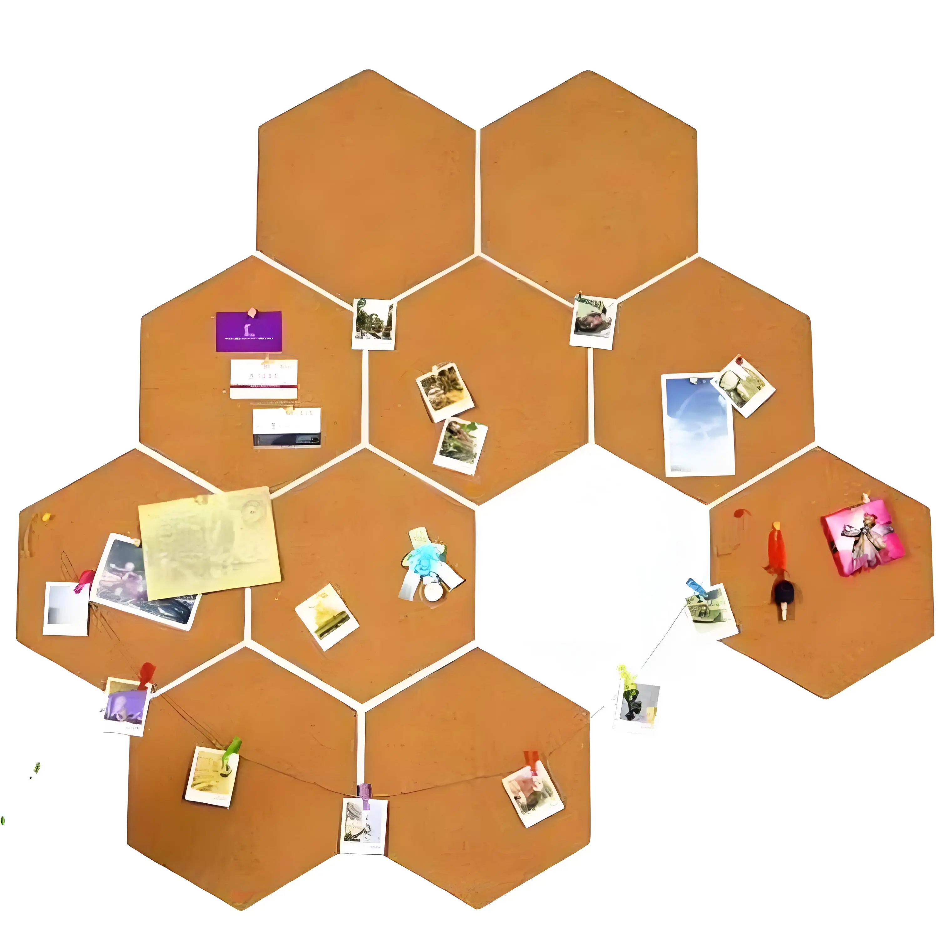 1/2/4/6PCS Removable Cork Board for Walls Small Cork Board Wall Cork Table Message Board RMB01