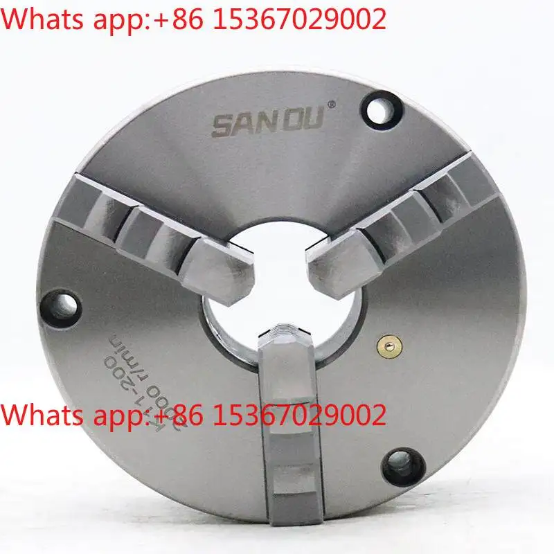 Three-jaw self-centering chuck K11 100 125 160 200 lathe three-jaw front-threading linkage chuck