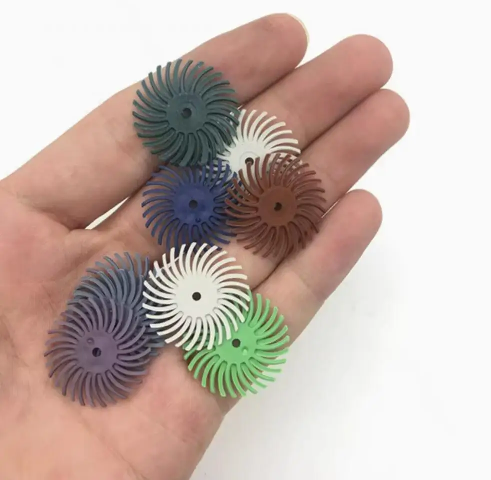 

200 pieces 80-2500 Grit 25MM 1inch 3M Radial Bristle Disc Brush