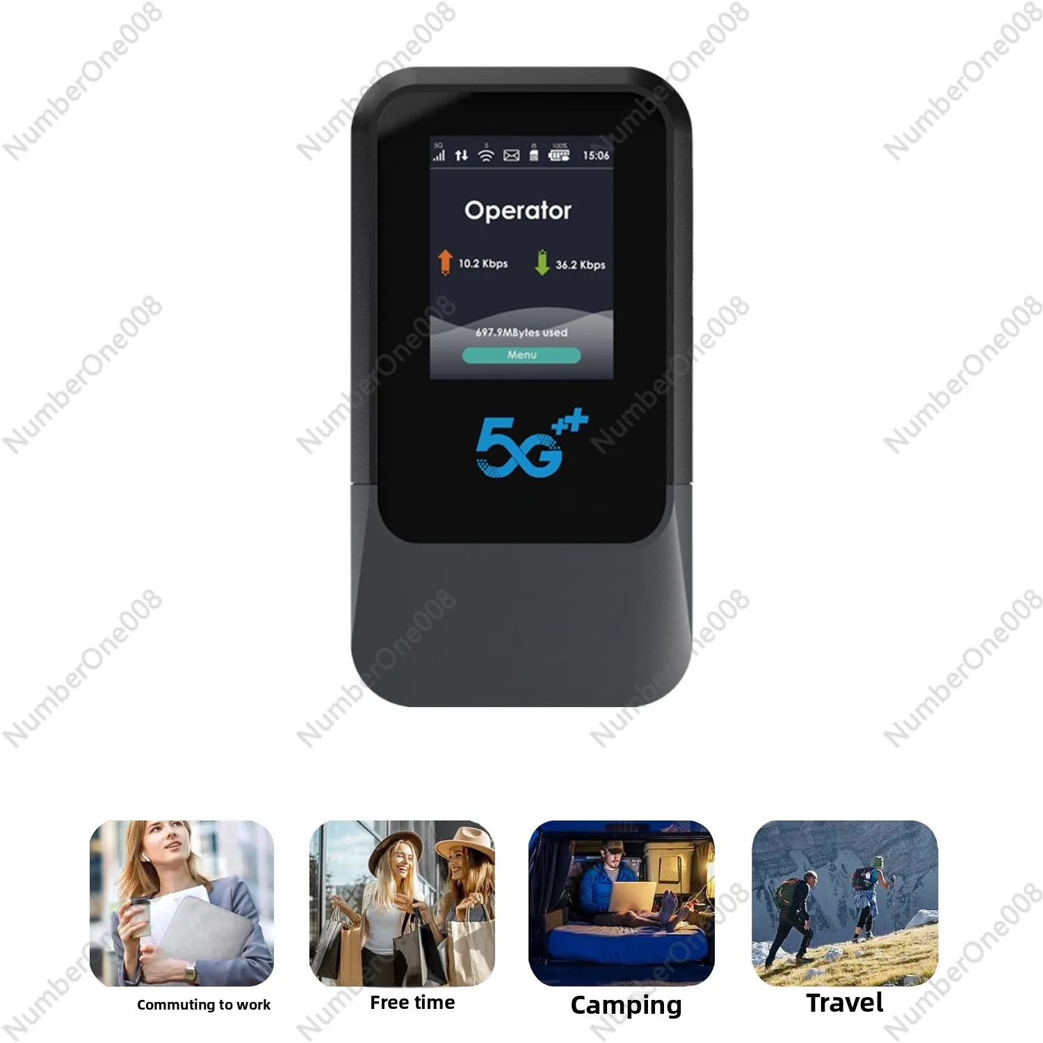 نقطة اتصال واي فاي عالمية 5G، راوتر محمول مع دعم eSIM للألعاب/البث المباشر #5