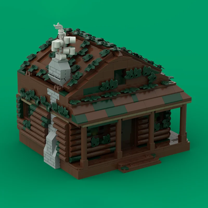 Modulares Stadtgebäude MOC Bausteine Holzhaus-Technologie Modulare Blöcke Geschenke Weihnachtsspielzeug DIY-Sets Montage