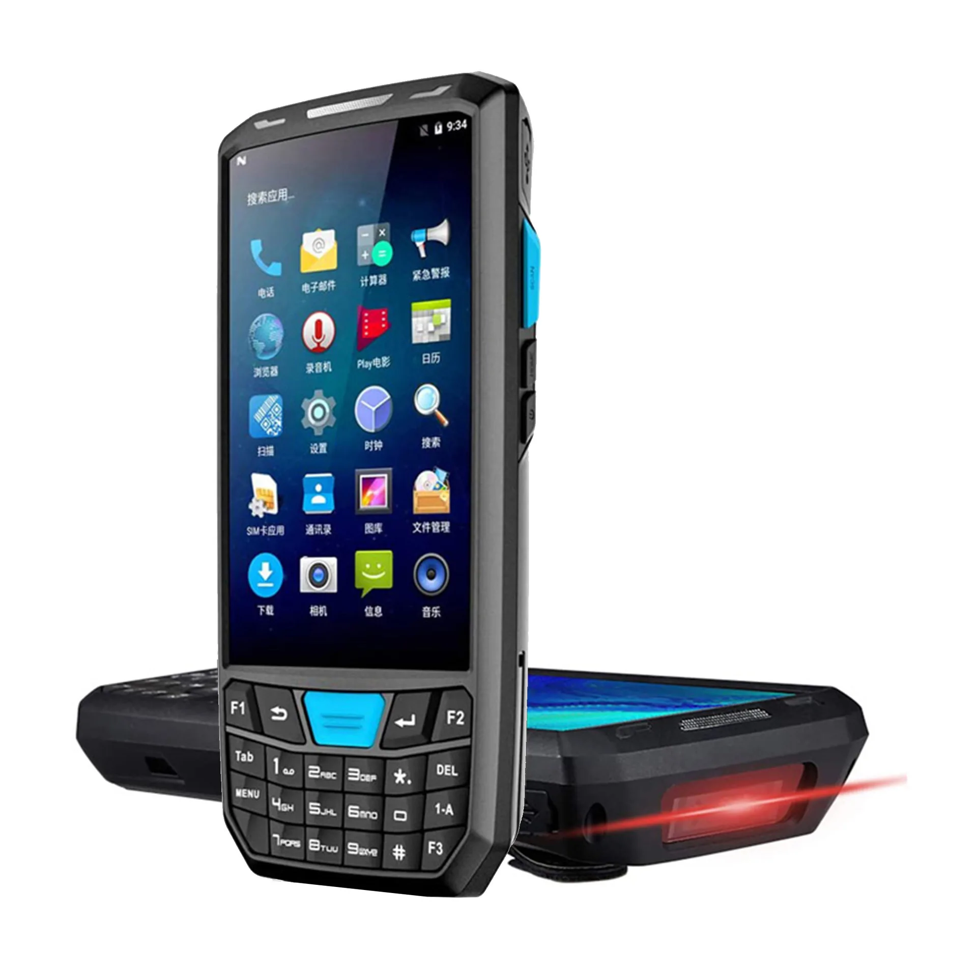 

Data Collector Warehouse T80 Rugged Handheld Computer Terminal Data Acquisition Device Barcode Scanner Android Pda with Keyboard