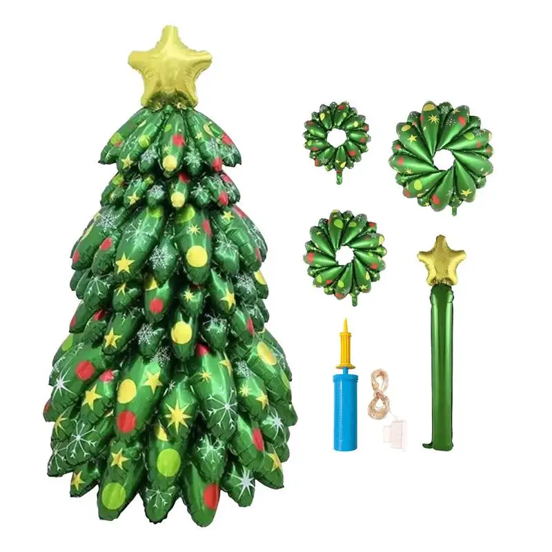 Blow Up Christmas Tree Lighted Blow Up Christmas Tree Festive Indoor Ornament Cartoon Pine Tree Display For Winter New Year