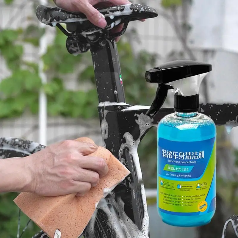 Cycling Degreaser 500ml Cycling Foam Cleaner Fast-Acting Cycling Foam Cleaner Mild Motorcycle Wash Cleaner For Grease Dirt