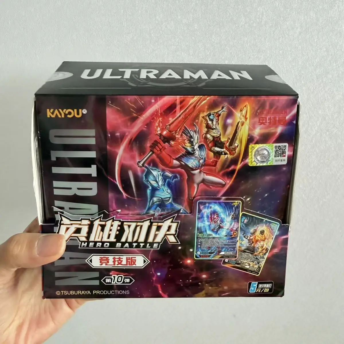 KAYOU Ultraman Hero Battle Competitive Edition Wave 10 Booster Box TCG Trading Flash Cards Zero Taiga Rare Collectible Blind Box