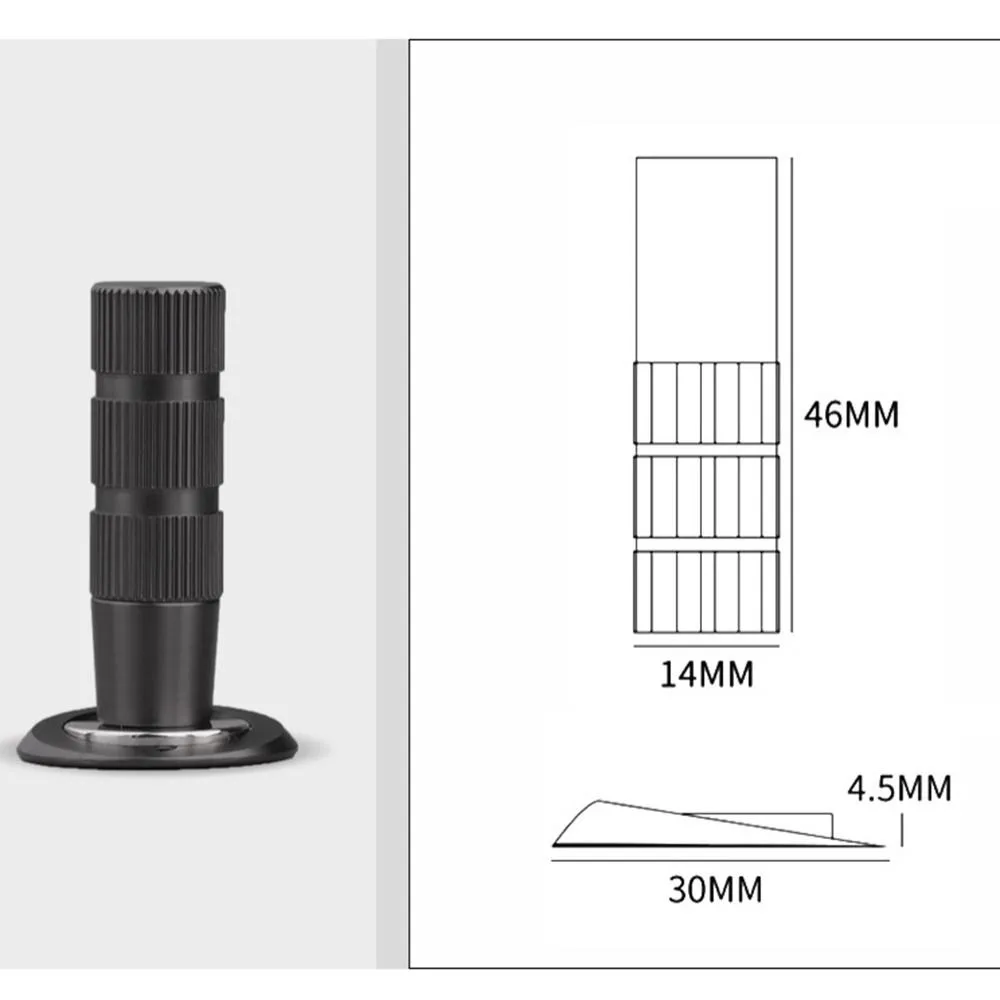 침실용 충돌 방지 실리콘 도어 스토퍼 바닥 홀더, 구멍 뚫지 않는 벽 보호대, 문 흡입