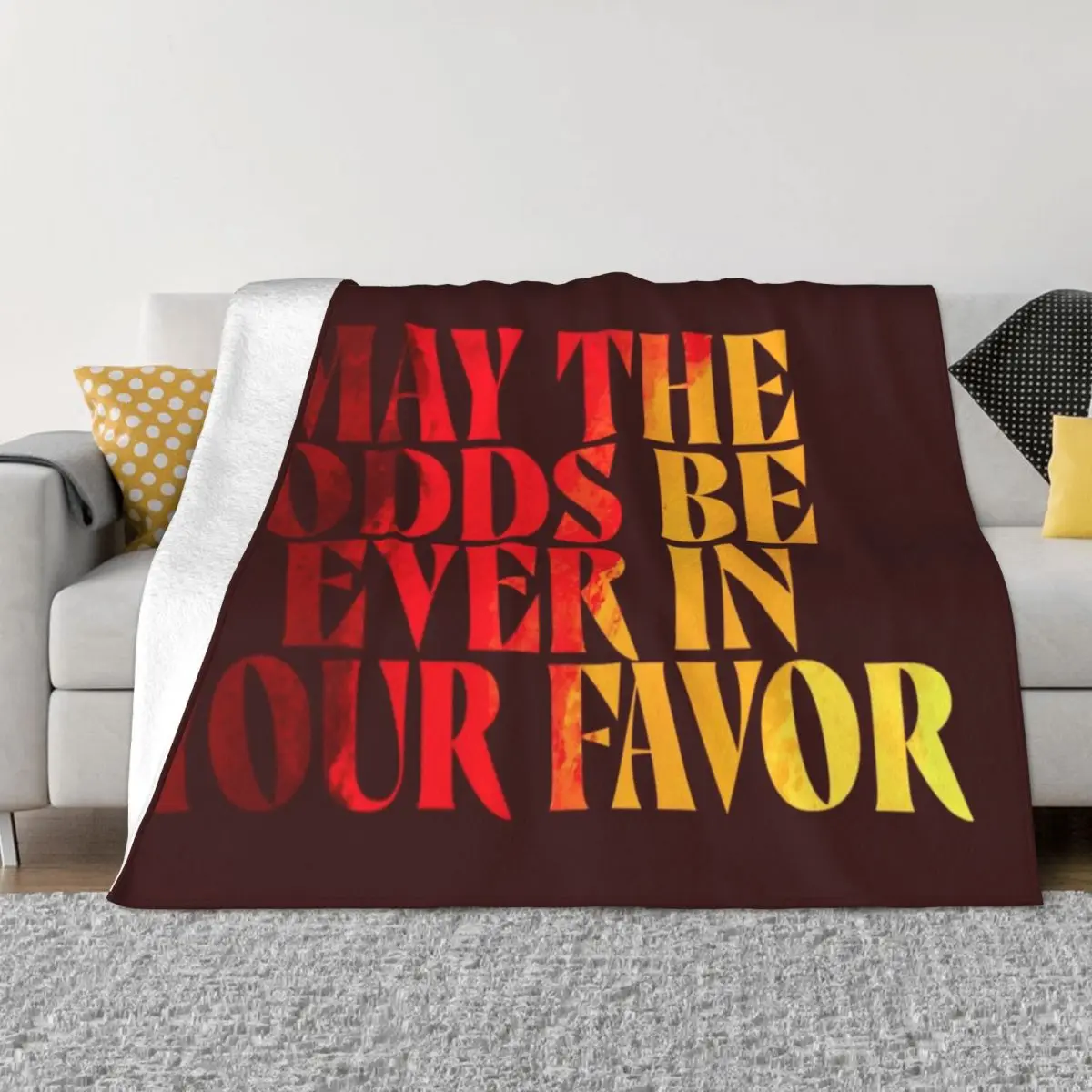 

may the odds be ever in your favour Throw Blanket Decoratives Blankets For Bed Soft Beds Blankets