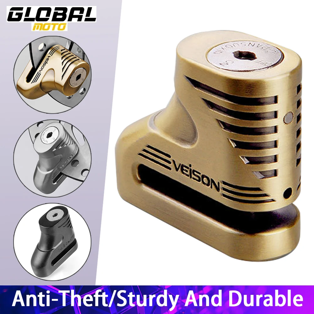 Motorcycle Lock Outdoor Motocross Anti-Theft Disc Brake Lock Safety Protection Bicycle Disc Lock Rust Prevention Motorbike Lock